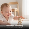 image:imagePlanToys LittleBear Wooden Baby Rattle amp Grasping Toy  Montessori Sensory Development for Coordination Focus amp Auditory Learning  EcoFriendly Infant Educational ToyLight Brown